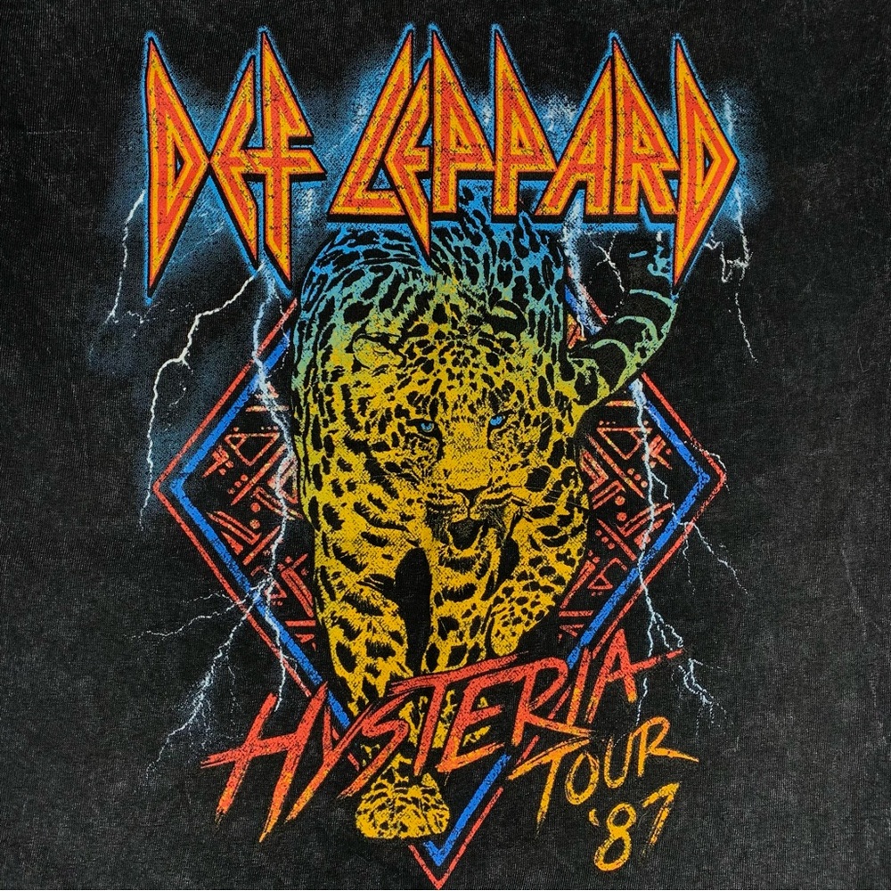 Def Leppard Hysteria Tour 87' graphic t-shirt - Picture 2 of 8